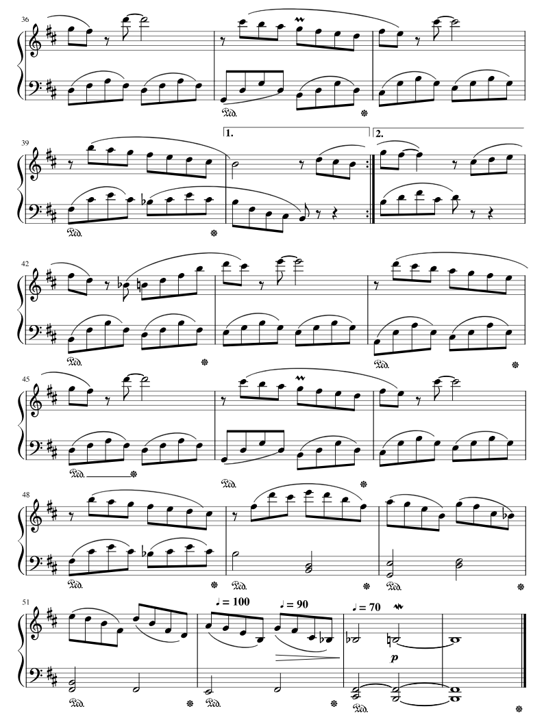 Sheet nhạc Toccata 3